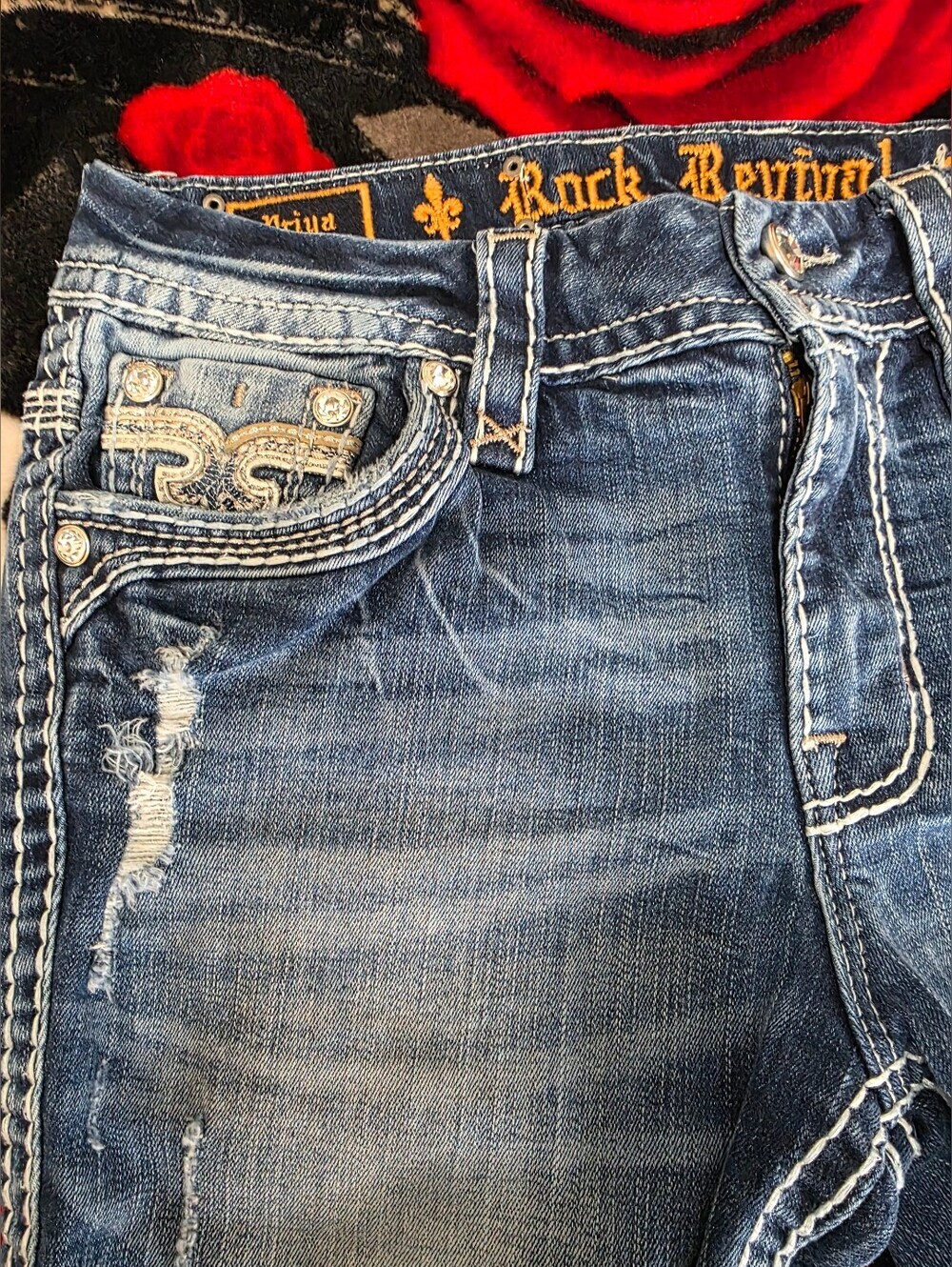 Rock Revival Bermuda Denim Shorts Women's Size 27. - Picture 11 of 16